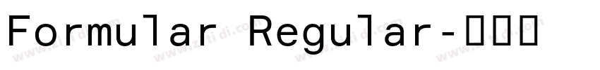 Formular Regular字体转换